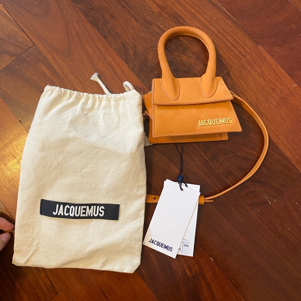 Jacquemus le chiquito suede orange rare *on hold